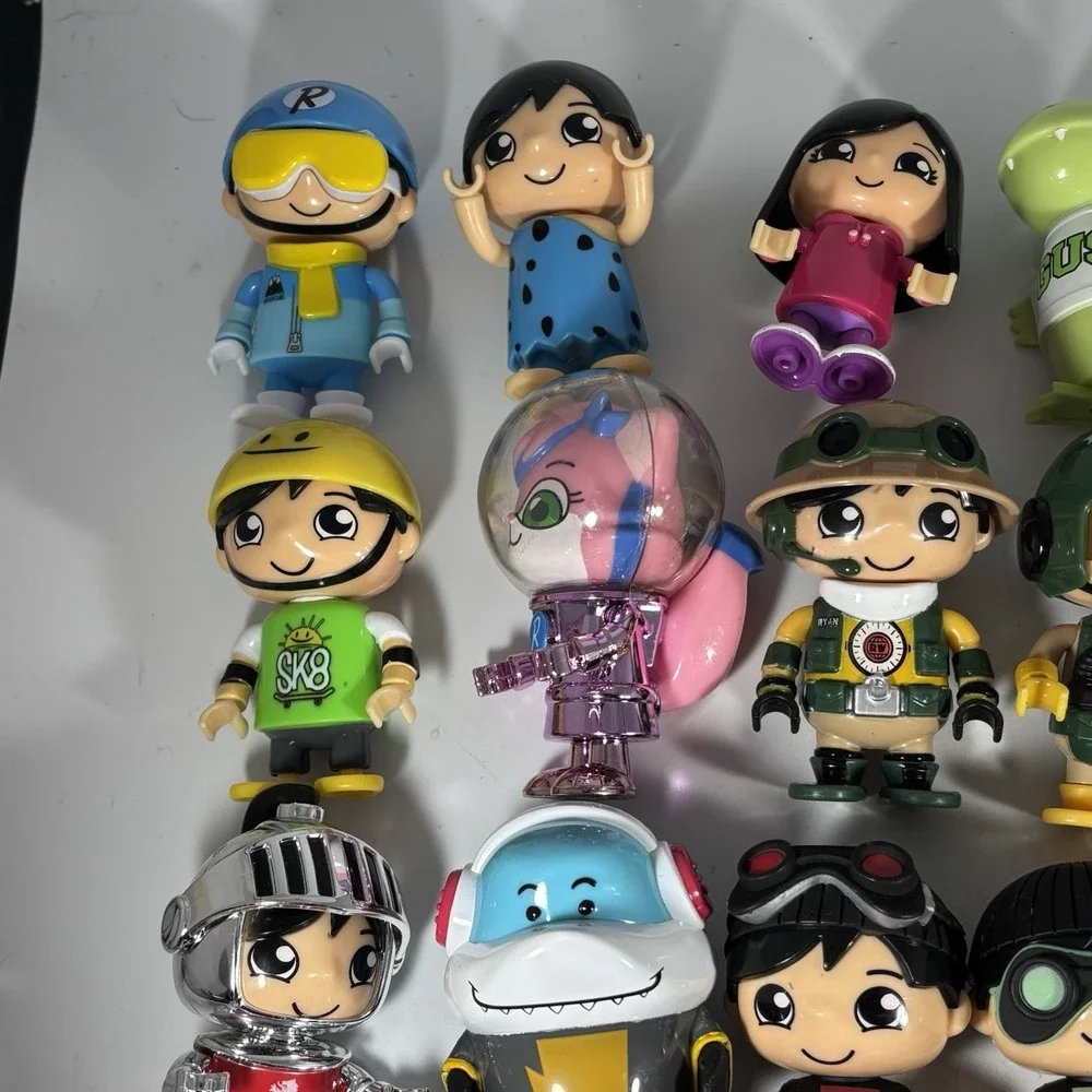 Ryans World Action Figures Lot of 24 Plastic Toys Cake Toppers Characters 3 Inch
